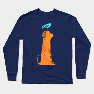 Dog and a Bird Long Sleeve T-Shirt